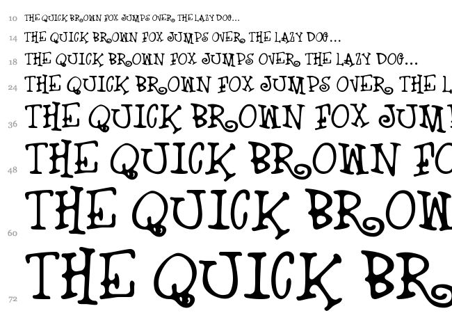 Fuck Love font waterfall